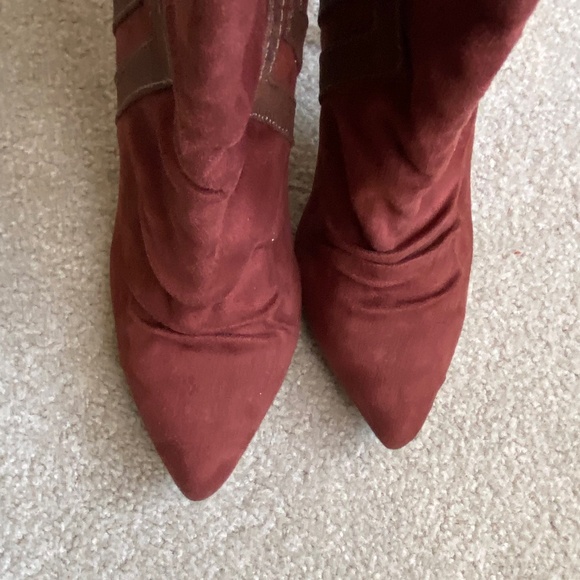EUC Michael Antonio Knee-High Whiskey Coloured Boots, Size 8.5 - Picture 6 of 12